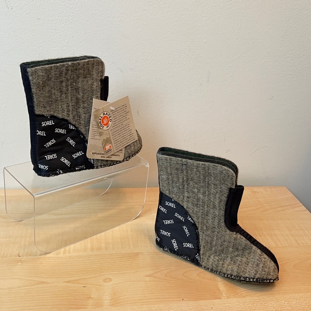Sorel Super Trooper Steep Rock Snow Trooper Inner Brown Sock - Youth 10